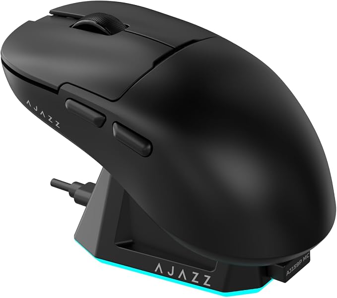 AJ159P MC Triple Mode Gaming Mouse, 12000 DPI, 56g Ultra-Light, Magnetic RGB by FIRSTBLOODONLYGAME