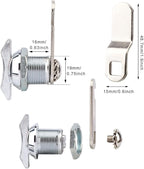 Thumb Operated Offset Cam Lock, Replacement Keyless Compartment Latch, - Image 2