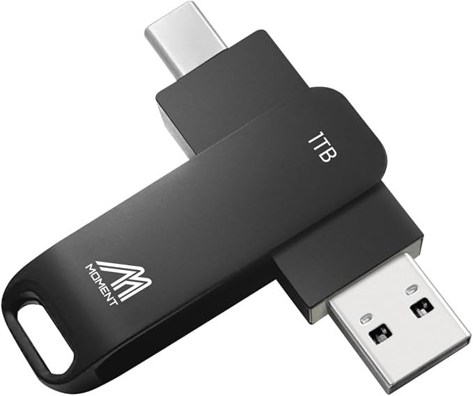 MMOMENT MU P50 1TB External SSD – USB-C & USB-A Portable Solid State Drive by MMoment