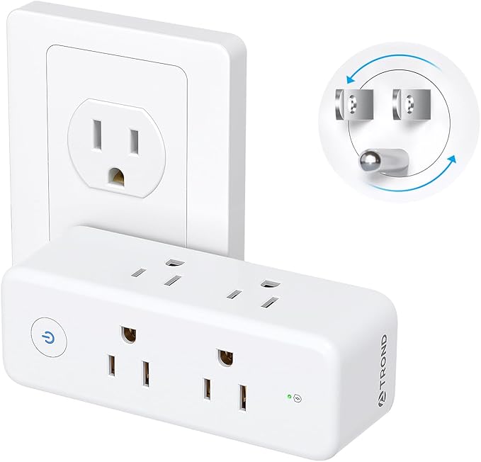 TROND Outlet Extender Surge Protector, 6 AC Outlet Splitter by TRONDOfficial
