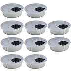 10 Pcs Desk Grommet 2-3/8" / 60 mm, Desk Cord Hole Cover, Cable Grommet ABS by EASYEAH