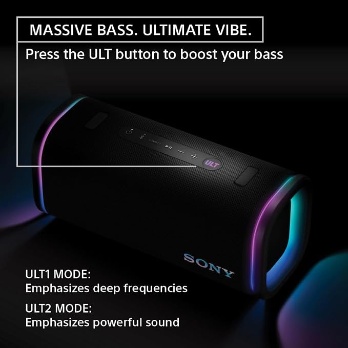 Sony ULT Field 5 Wireless Portable Bluetooth Speaker, IP67 Waterproof, and - Image 3