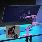 Gaming Monitor Arm for Flat/Ultrawide/Curved Monitors 32 to 60 inch, Heavy Duty - Image 5