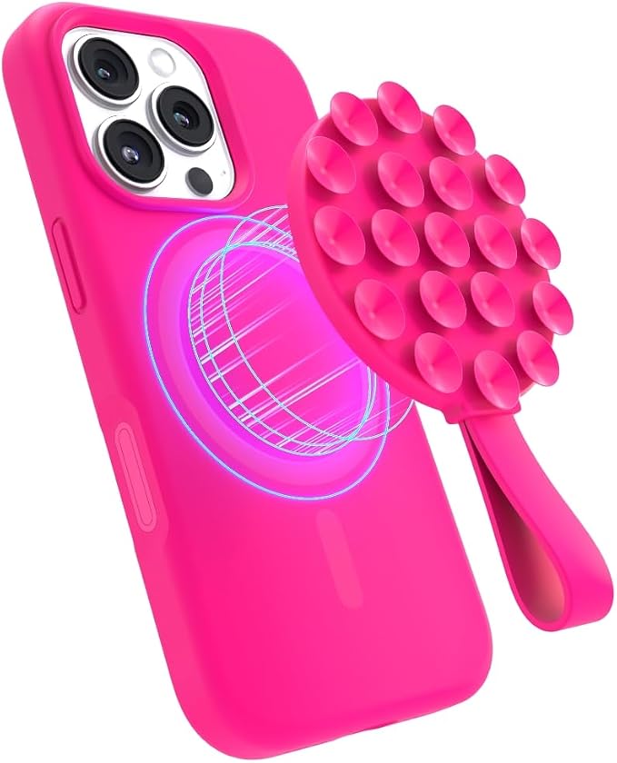 FELONY CASE - Neon Pink Magnetic Suction Cup Phone Mount and Grip – Strong by FELONYCASE