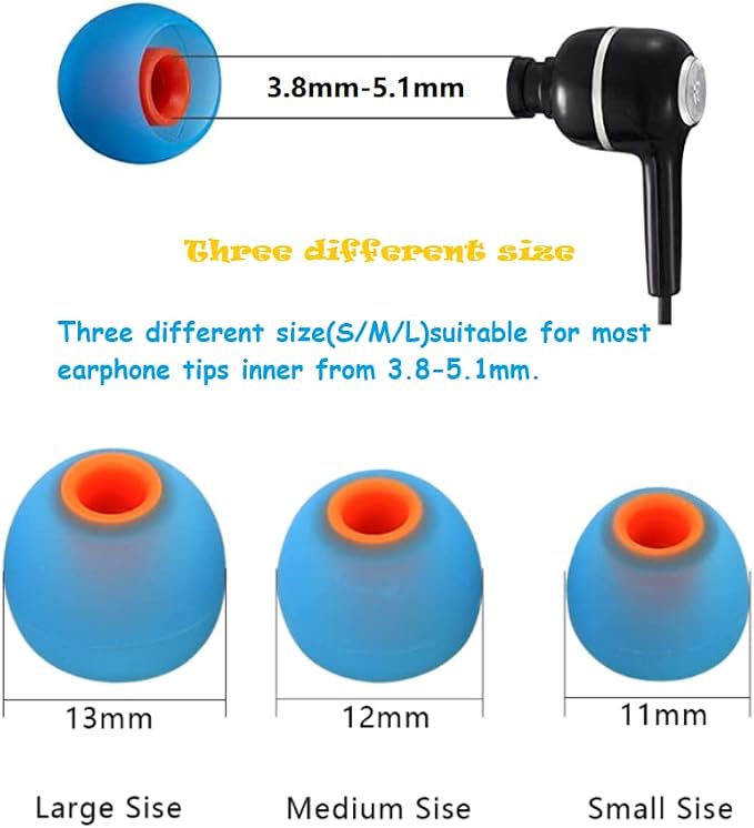 Earbuds Replacement Tips Silicone Earbud Tips Ear Bud Replacement Pieces Ear - Image 3