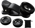 Phone Fisheye Lens 3in1 Wide Angle Fish Eye Macro Lenses Clip-on Universal Lens by Unknown