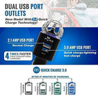 Car Air Purifier Premium Air Ionizer & Car Charger Accessory w Dual USB Ports - Image 2