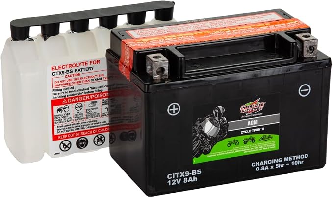 Interstate Batteries YTX9-BS 12V 8Ah Powersports Battery 130CCA AGM - Image 5