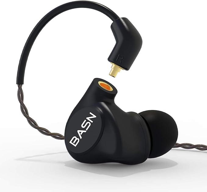 BASN Metalen in-Ear Monitors Headphones, 4 Drivers Musicians Noise Isolating by BASNAudio