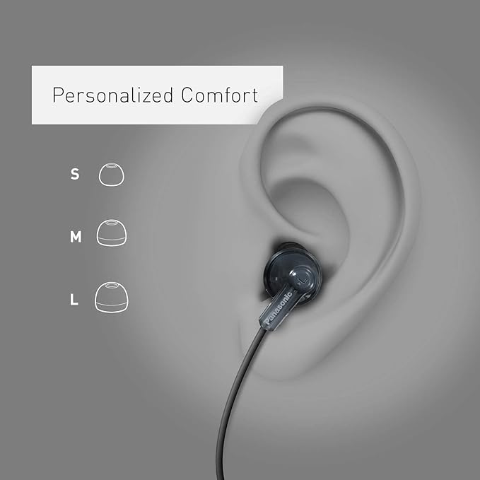 Panasonic ErgoFit Wired Earbuds, 3.5mm Jack In-Ear Headphones - Image 3