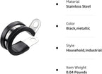 LOKMAN 20 Pack 1/2 Inch Stainless Steel Cable Clamp, Rubber Cushioned Insulated - Image 8
