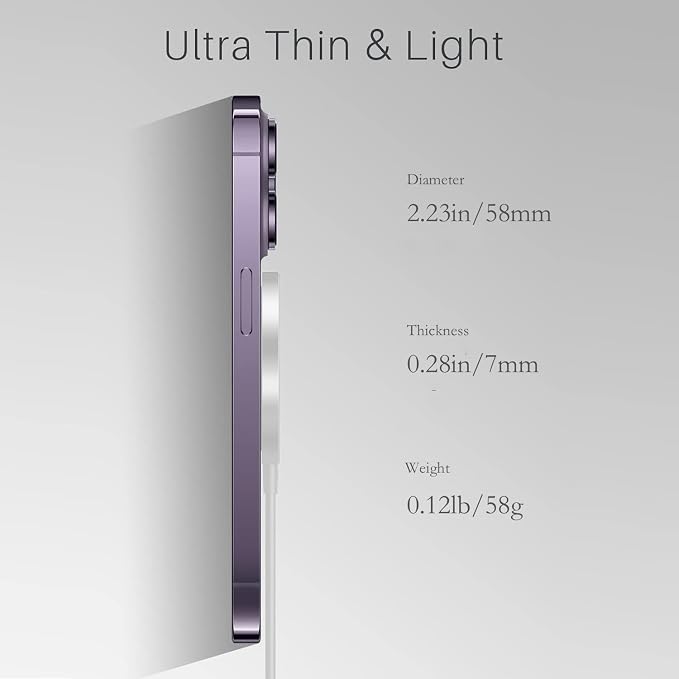 Magnetic Wireless Charger for iPhone 16/16 Pro/16 Plus/16 Pro Max, FDGAO 2 in 1 - Image 6