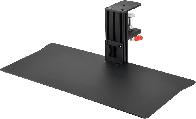 Quick Release Keyboard Desk Mount, Clamp-on Adjustable Tray, 18.5x8.7 Inch - Image 3