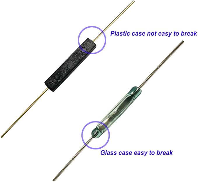10pcs Plastic Reed Switch Reed Contact Normally Open Magnetic Induction Switch - Image 3