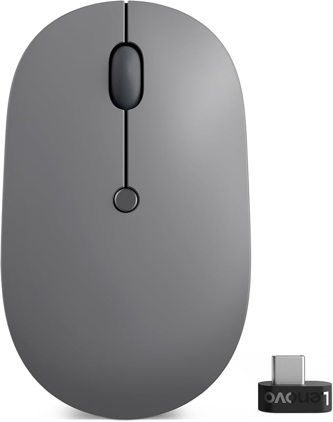 Lenovo Go USB-C Essential Wireless Mouse, 2.4 GHz Nano USB-C Receiver, - Image 2