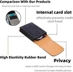 Universal Phone Holster Phone Pouch Case Belt Clip Belt Loops Card Slot Faux - Image 4
