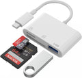 SD Card Reader USB C, USBC to Micro SD Memory Card Adapter Dual Slots by Haulonda