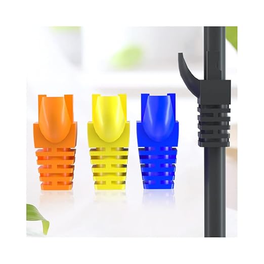 50 Pcs Cat5 Cat5E Cat6 Strain Relief Boot, RJ45 Plug Connector Cover Modular - Image 3