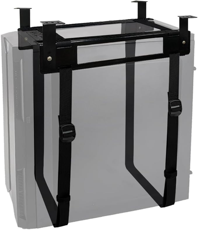 Under Desk PC Mount with Anti Scratch Sponge, Adjustable CPU Holder Bracket - Image 7
