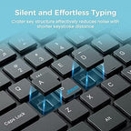 Wireless Keyboard and Mouse Combo, Lovaky 2.4G Full-Sized Ergonomic Keyboard - Image 3