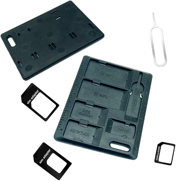 1 Pack SIM Card Holders with Tray Opener Pins, Card Storage Tool Set - Image 7
