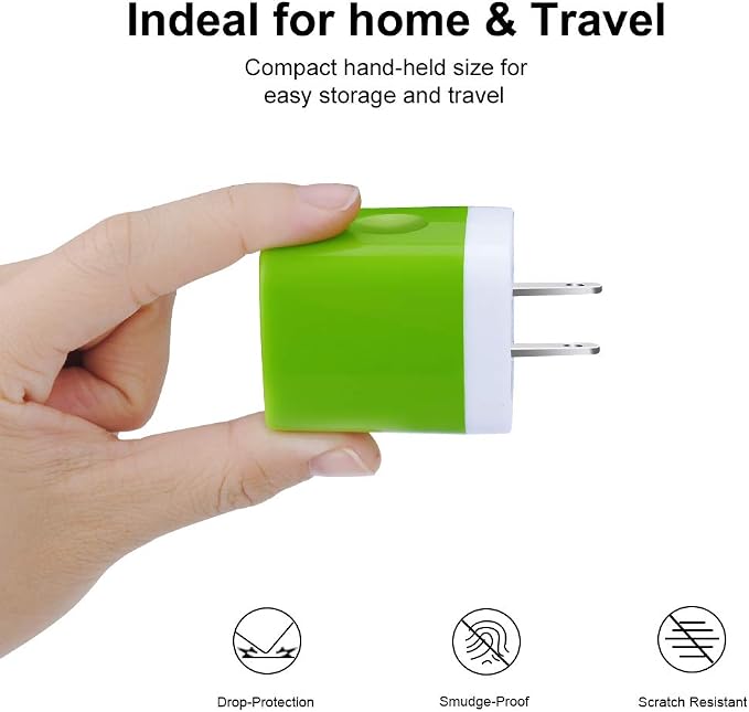 Wall Charger Adapter, USB Cubes, Sicodo 3Pack Universal Travel 3.1A 3 Muti Port - Image 6