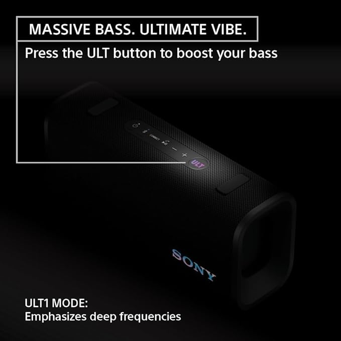 Sony ULT Field 3 Wireless Portable Bluetooth Speaker, IP67 Waterproof, and - Image 3