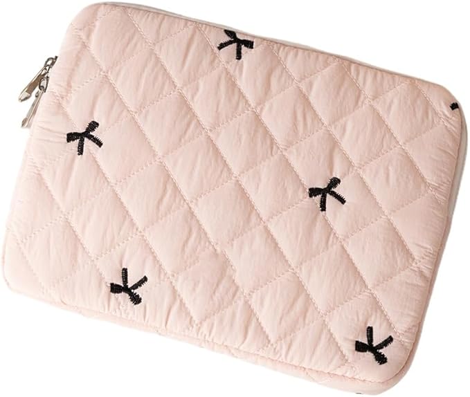 Cute Bow Graphic Carrying Laptop Bag Y2K Preppy Laptop Sleeve Case Bag Kawaii by Attria