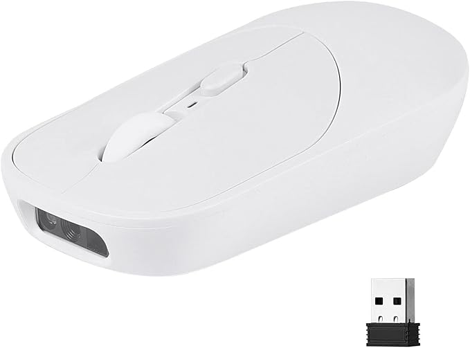 New Wireless Mouse Barcode Scanner, 2-in-1 Design 2D Handheld Barcode Scanner by THARO