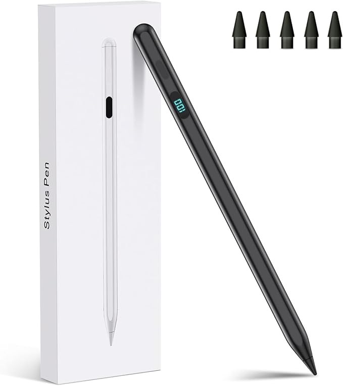 iPad Stylus Pencil with Magnetic Attachment, USB-C Faster Charge, Tilt by Unknown
