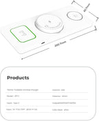 Wireless Charger Station 3 in 1, Fast Charging - Image 2