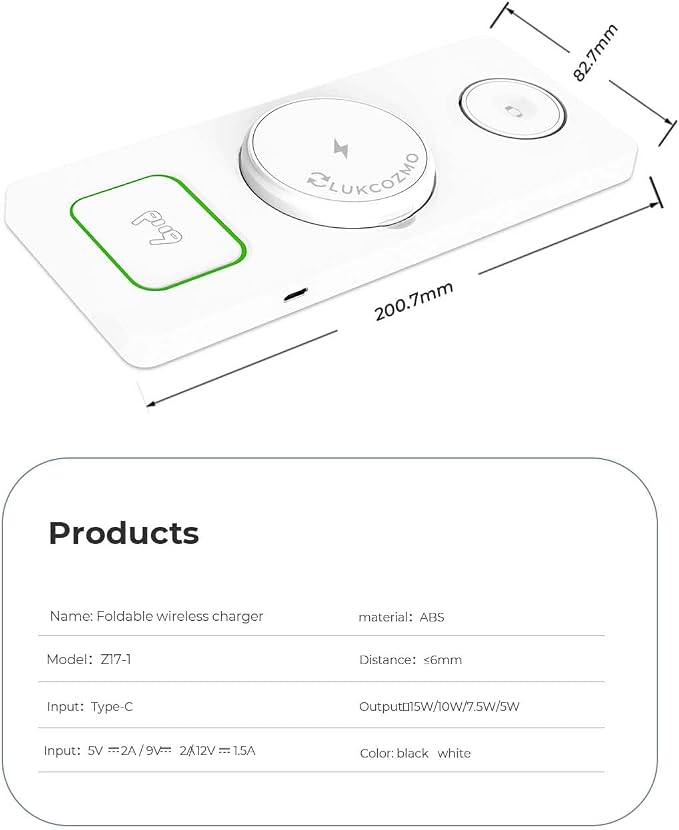 Wireless Charger Station 3 in 1, Fast Charging - Image 2