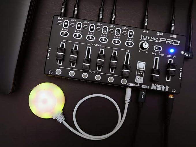 Maker hart Just Mic Multitrack Workstation /6 Mic IN-Mic Power/1 Stereo IN/4 - Image 4