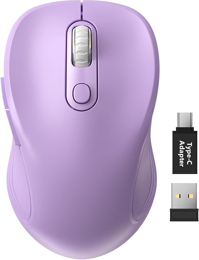 Trueque Wireless Mouse for Laptop, 2.4GHz Ergonomic Computer Mouse by Trueque