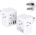 2 Pack Australia New Zealand Power Plug Adapter, Australia Travel Adapter by OneBeat