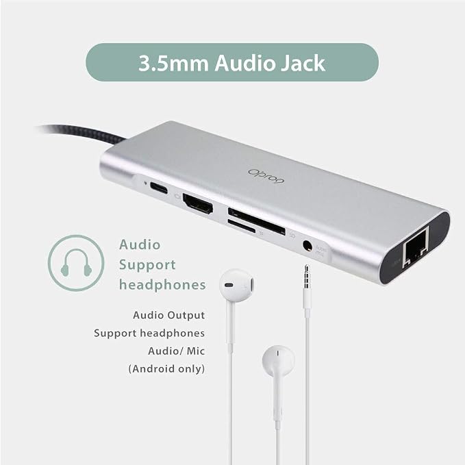 9-in-1 USB C Hub Multiple Adapter, 3 USB 3.0 Ports up to 5Gbps Transfer - Image 7