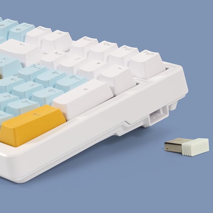 Merdia Wireless Mechanical Keyboard, Triple Mode 2.4G/USB-C/BT Gaming Keyboards - Image 5