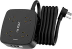 10 Ft Surge Protector Power Strip by YISHU