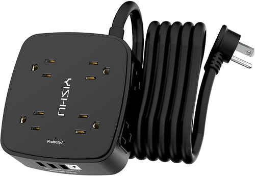 10 Ft Surge Protector Power Strip by YISHU