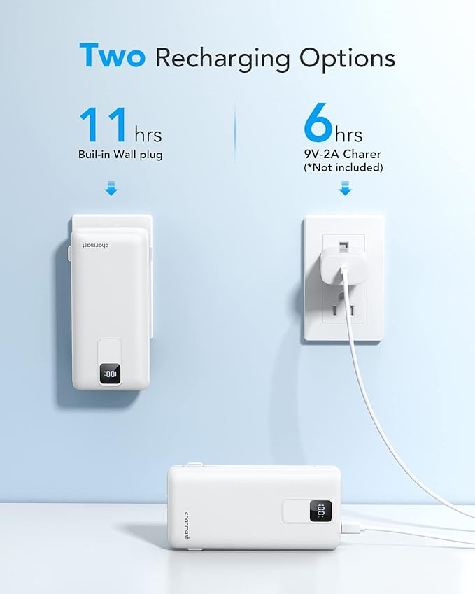 Charmast Portable Charger with Built-in Cables and Wall Plug, 20000mAh 20W USB - Image 3