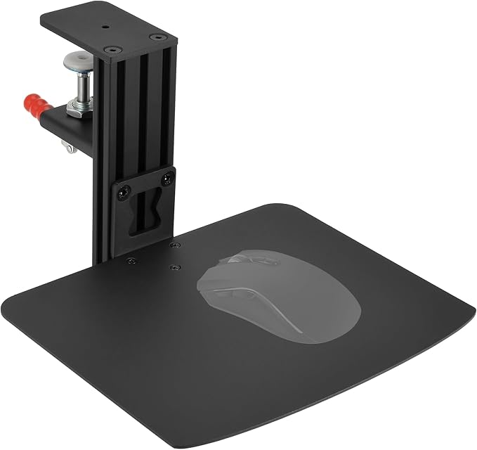 Metal Clamp-on Adjustable Computer Mouse Pad and Device Holder by VTUIFBT