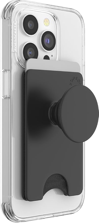 PopSockets Phone Wallet with Expanding Kickstand, Phone Card Holder by PopSockets