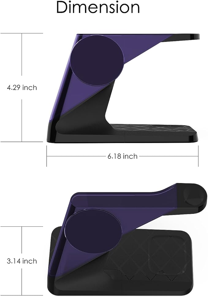 3 in 1 Charging Station for Apple Devices, Mag-Safe Charger Stand, Wireless - Image 7