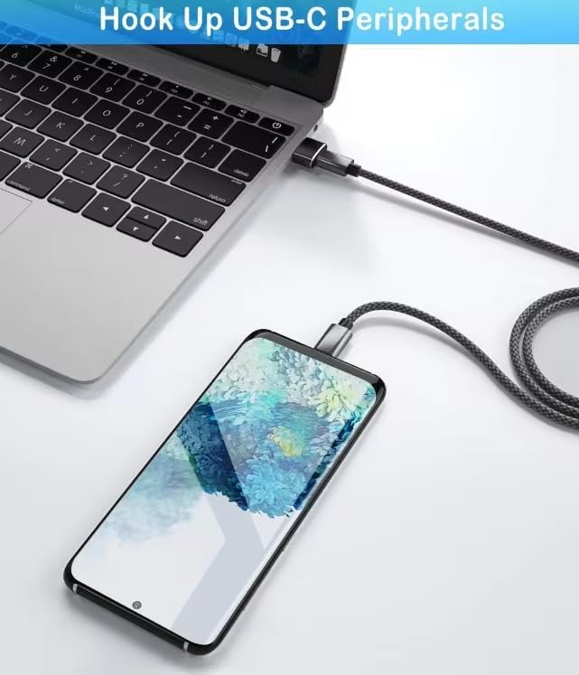 USB C to USB Adaptor 5 Pack, USB to USB C Adapter, Type C Male to A Female - Image 3