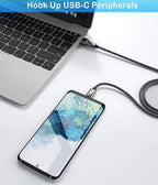 USB C to USB Adaptor 5 Pack, USB to USB C Adapter, Type C Male to A Female - Image 3