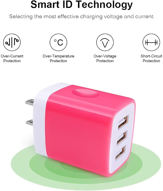 Wall Charger Adapter, USB Cubes, Samsung GalaxyS24, S20 Plus - Image 4