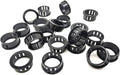 1 Inch Black Snap-in Knockout Insulating Bushing Grommets, Plastic Cable Hole by EASYEAH