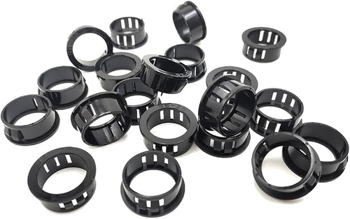 1 Inch Black Snap-in Knockout Insulating Bushing Grommets, Plastic Cable Hole by EASYEAH