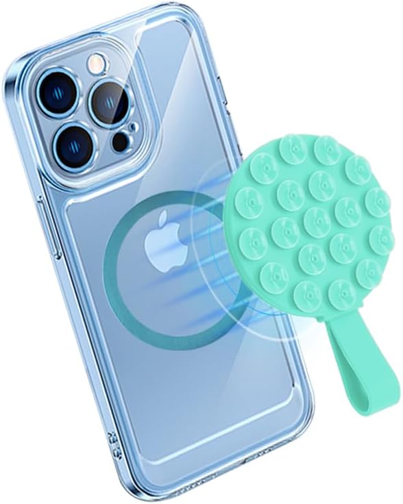 Magnetic Suction Cup Phone Mount, Silicone Suction Stand Holder, Compatible by NTidea