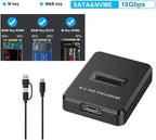 CY USB 3.0 USB-C Type-C to NVME M-Key M.2 NGFF SATA SSD Docking Vertical - Image 4